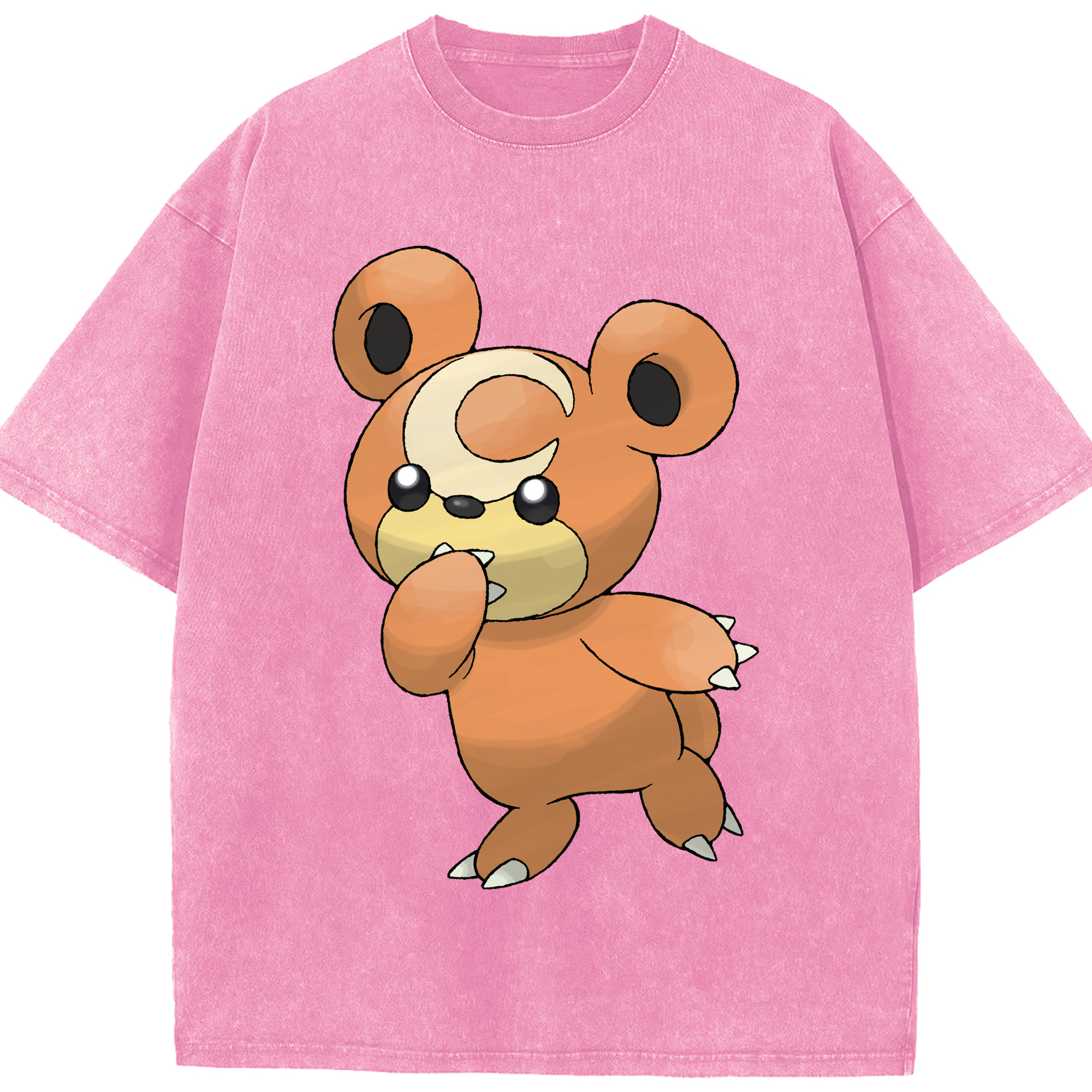 （画像用） ポケットモンスター Pokémon 綿100% ヴィンテージ風 半袖Tシャツ（フロントプリント）
